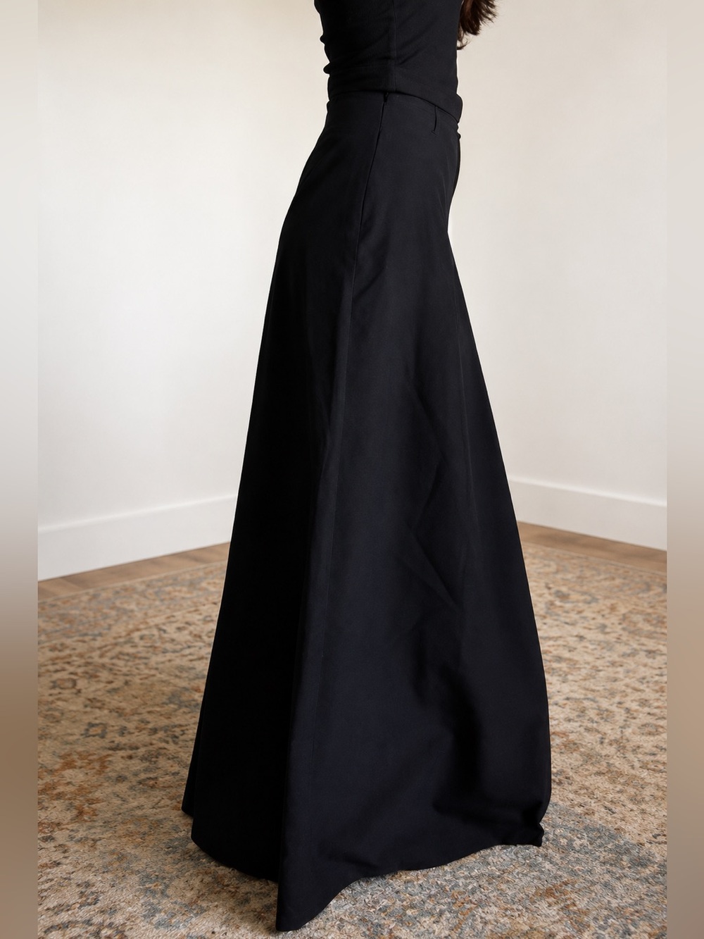 Archival Comme Ca Des Halles | Wide Leg Deconstructed Black Trousers | Medium - Picture 2 of 6